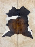 Tri-Color Calf Hide Rug Leather Area Rug 2-3 FT