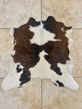 Dark Brown Calf Hide Rug Leather Area Rug 2-3 FT