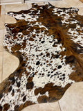 Colombian Cowhide Fur Rug - Natural Exotic Spots - XL/JUMBO