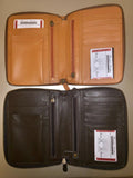 Cowhide Leather Clutch + Zipper