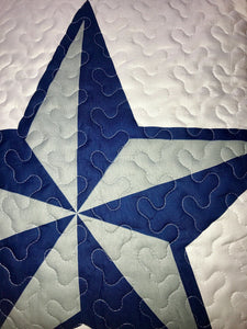 Dallas Cowboys Western Star Design Quilt BedSpread Comforter Navy Blue Set +HOT+