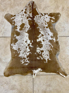 Exotic Goatskin Hide Leather Rug - Exact Goat Skin you will be receiving - ST8