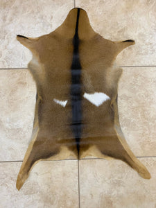 Exotic Goatskin Hide Leather Rug - Exact Goat Skin you will be receiving - ST9