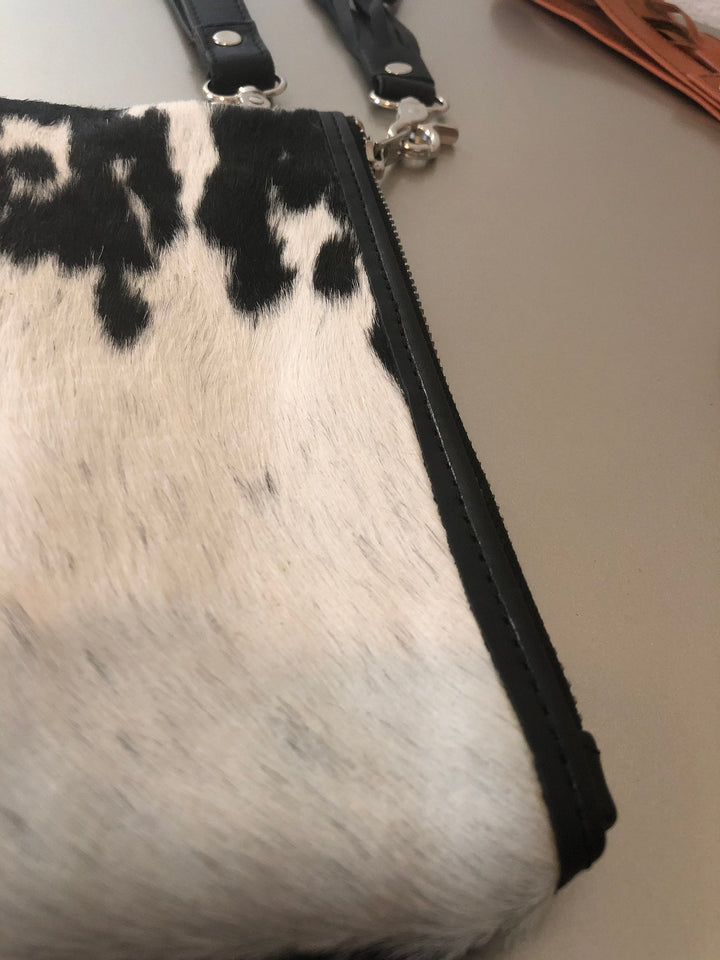 Cowhide Leather Wristlet