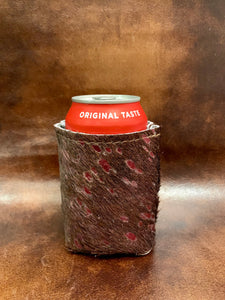 100% Handmade Acid Washed Cowhide Leather Beer Can Coolers / Huggers/Huggies, Holder , Drink Sleeve gift! Multiple Styles!!