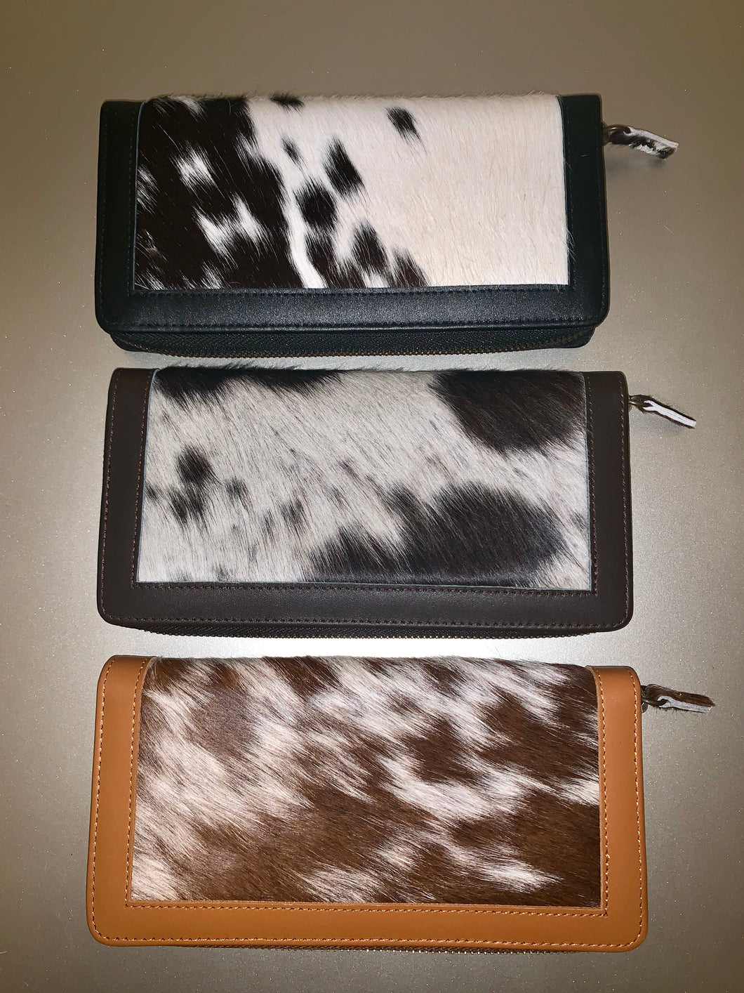 Double Sided Cowhide Clutch