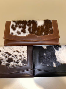 Cowhide Leather Clutch