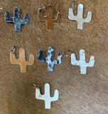 Cactus Cowhide Keychain