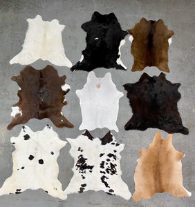 Calf Hide Rug Leather Area Rug 2-3 ft