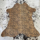Cheetah Animal Printed Design Calf Hide Rug