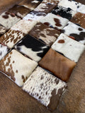 Double Sided Cowhide Coin Wallet Credit Card Holder Pouch