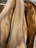 Suede Leather Cowhide Duffel Baby Diaper Bag
