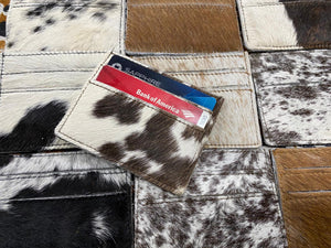 Double Sided Cowhide Coin Wallet Credit Card Holder
