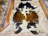 Brazilian Cowhide Rug - Tri-Color - Salt Pepper - Jumbo XL